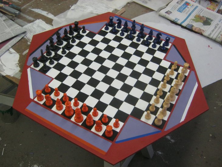 Schachbrett Stellprobe 1 R�ckseite