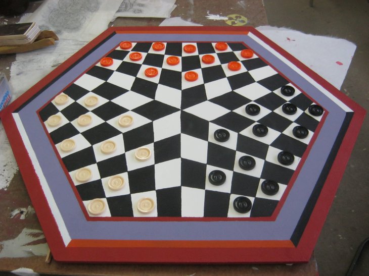 Damespiel 3 Personen